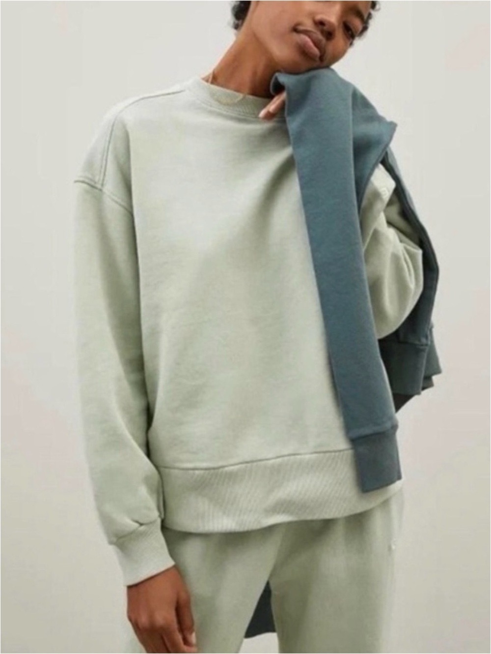 Everlane the Track Organic Cotton Crewneck Sweatshirt
